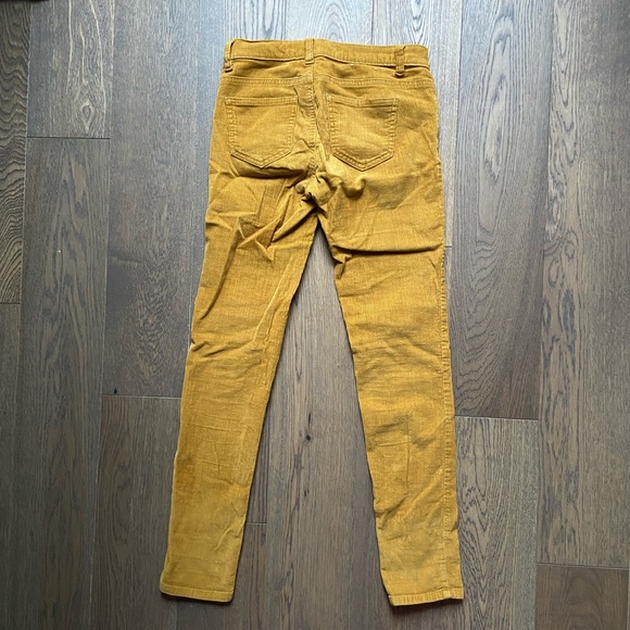 Joe Fresh Mustard Yellow Slim Fit Corduroy Pants - Picture 2 of 3